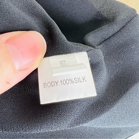 Kay Unger silk sleeveless polka dot ruffled hem dress - Picture 6 of 7